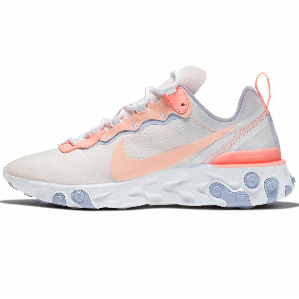 Кроссовки Nike W REACT ELEMENT 55 / Женский / 37.5 / Бежевый/Розовый photo 1
